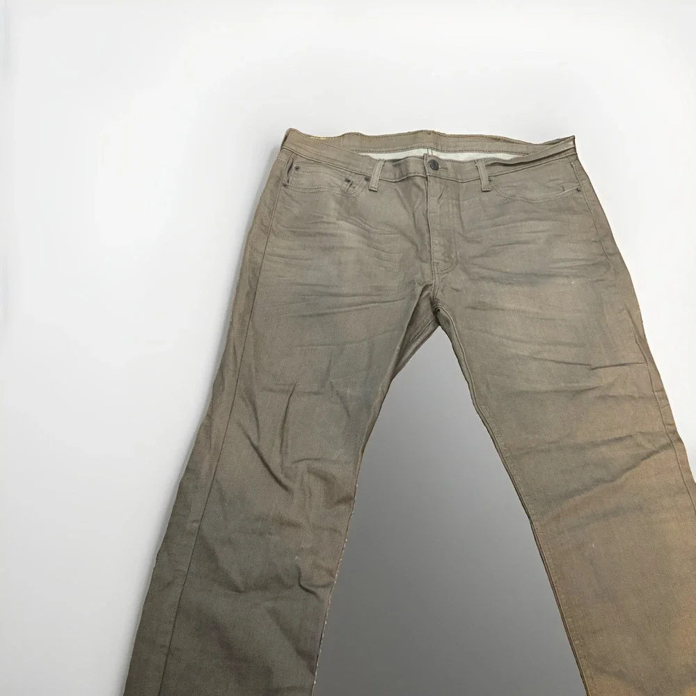 Levi's Men's Gray Denim Slim Fit Jeans Regular Size 38 Mid Rise 5-Pocket